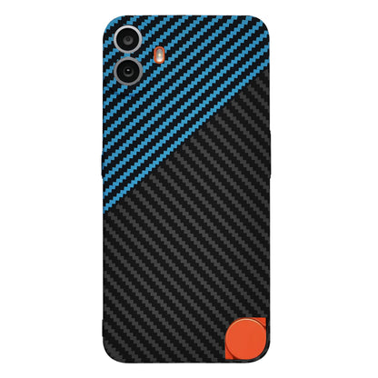 Custodia per Nothing CMF Phone 1, Techsuit, Carbonite FiberShell, Nero Bleu