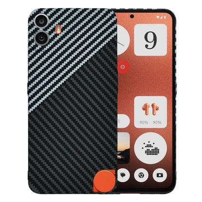 Custodia per Nothing CMF Phone 1, Techsuit, Carbonite FiberShell, Nero Grigio