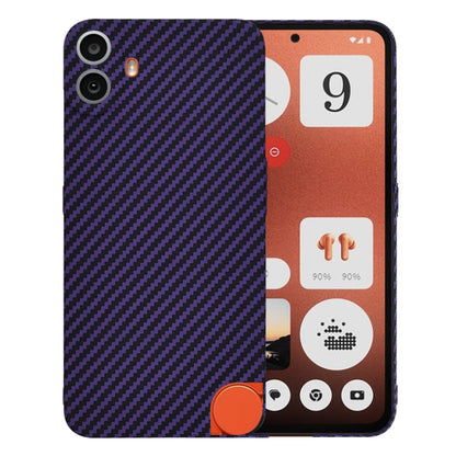 Custodia per Nothing CMF Phone 1, Techsuit, Carbonite FiberShell, Viola