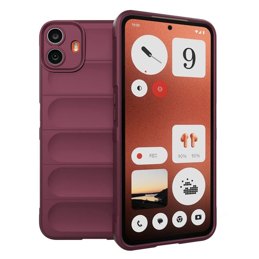 Case for Nothing CMF Phone 1, Techsuit, Magic Shield, Burgundy