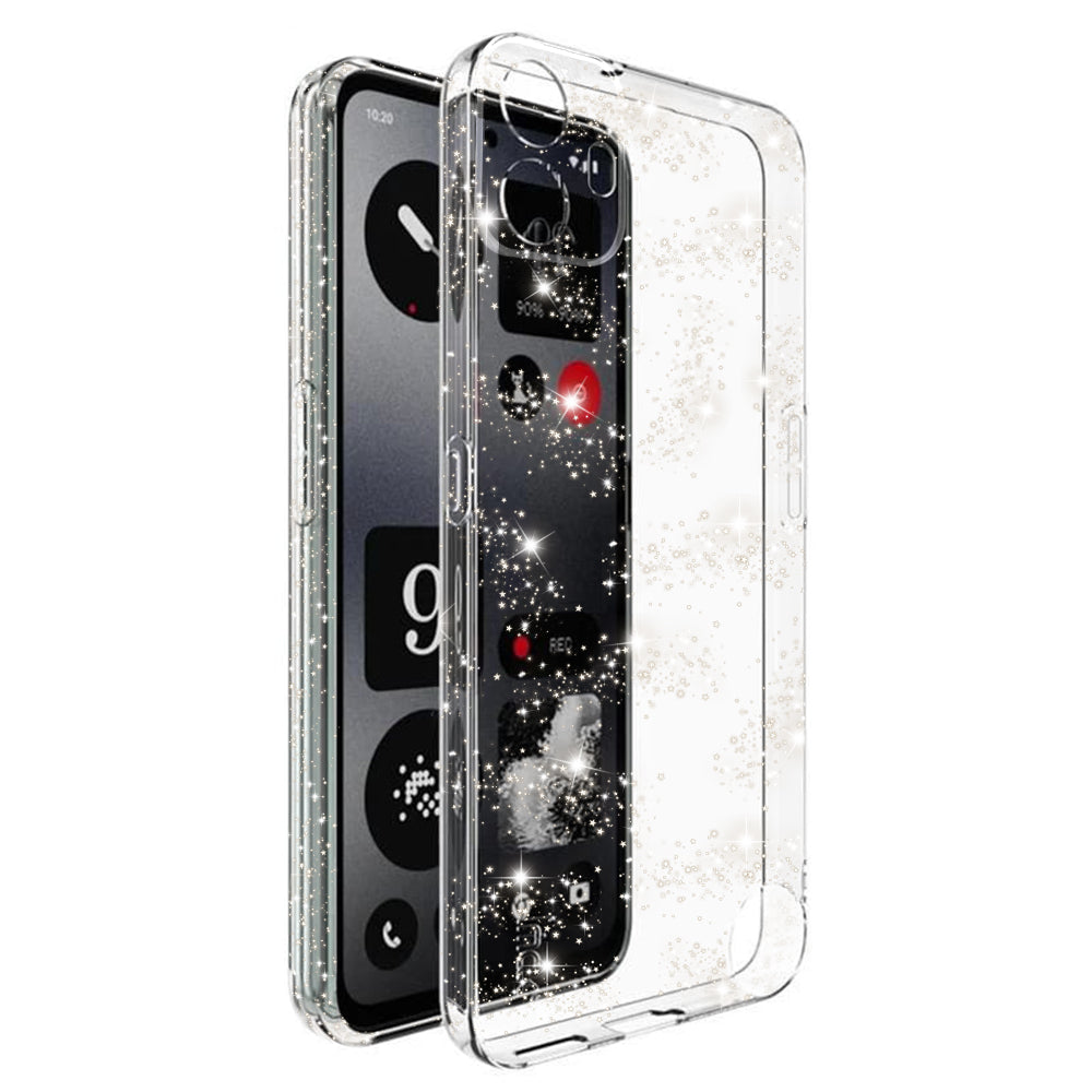 Custodia per Nothing CMF Phone 1, Techsuit, SparkleSkin, Trasparente