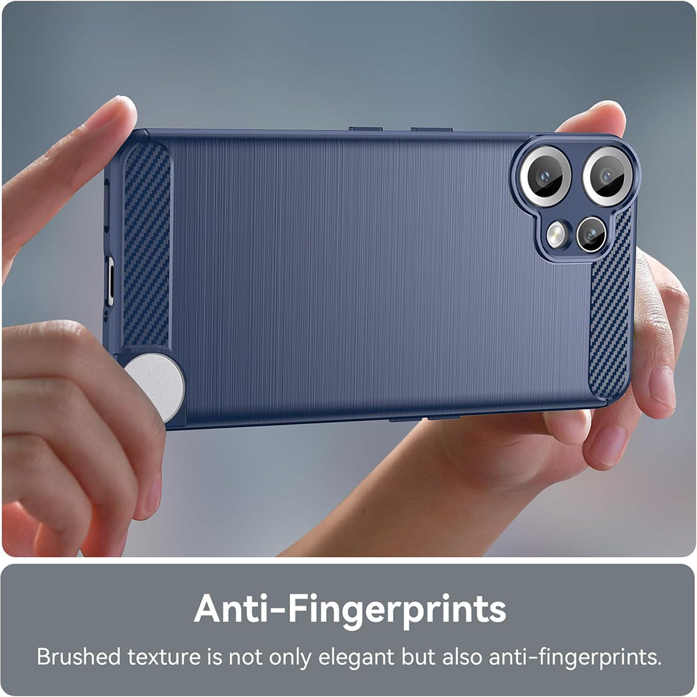 Custodia per Nothing CMF Phone 2 Pro, Techsuit, Carbonio, Blu