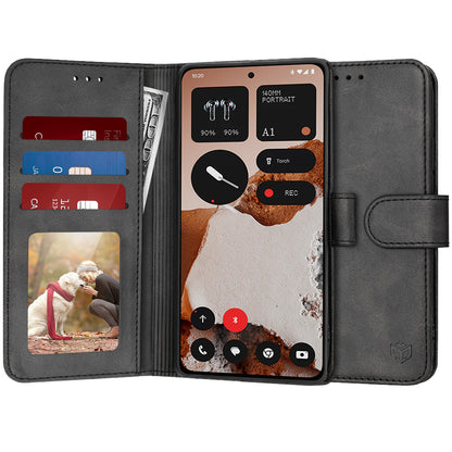 Custodia per Nothing CMF Phone 2 Pro, Techsuit, Diary Book, Nera
