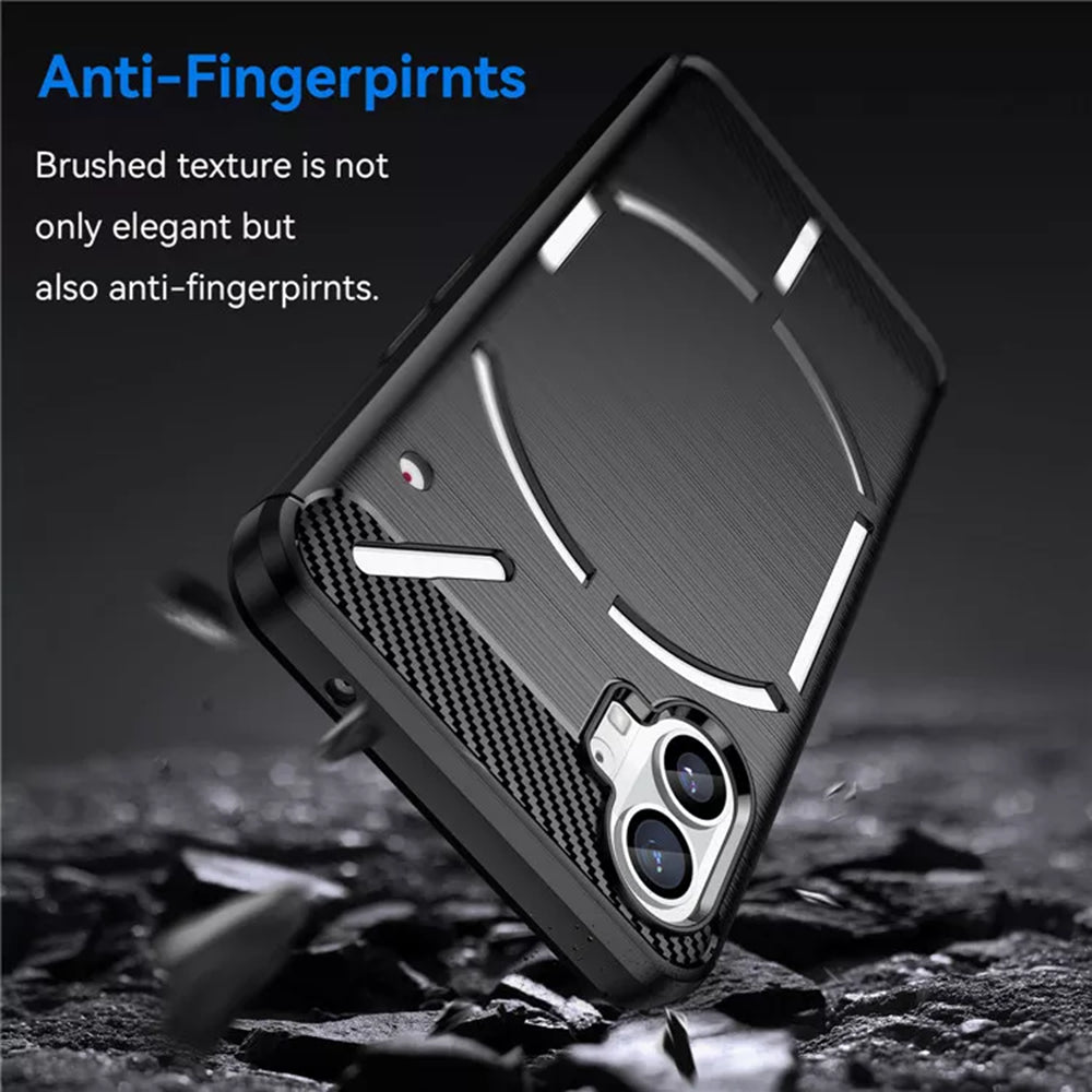 Custodia per Nothing Phone (1), Techsuit, Carbonio, Nera