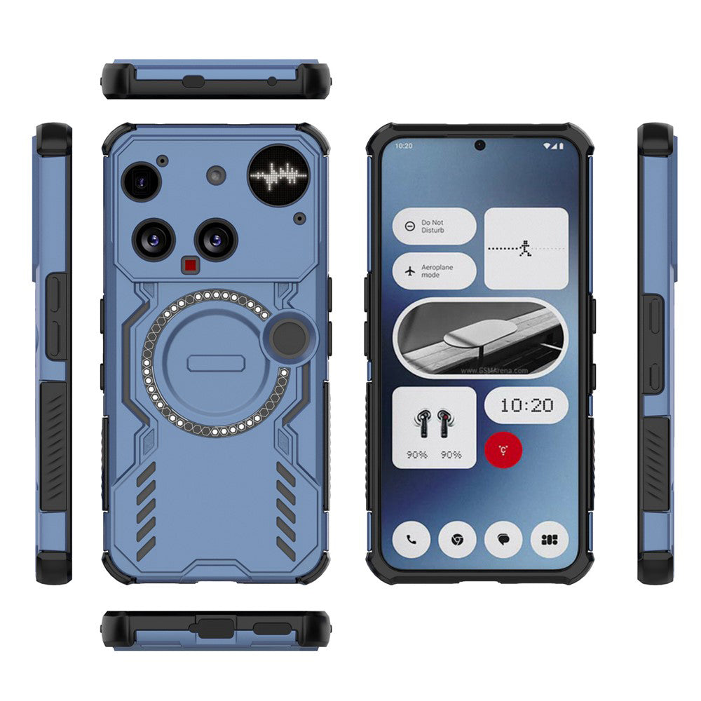 Custodia MagSafe per Nothing Phone (3), Techsuit, ArmorMag, Blu