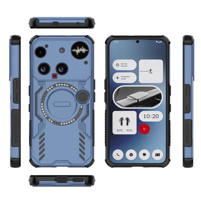 Custodia MagSafe per Nothing Phone (3), Techsuit, ArmorMag, Blu