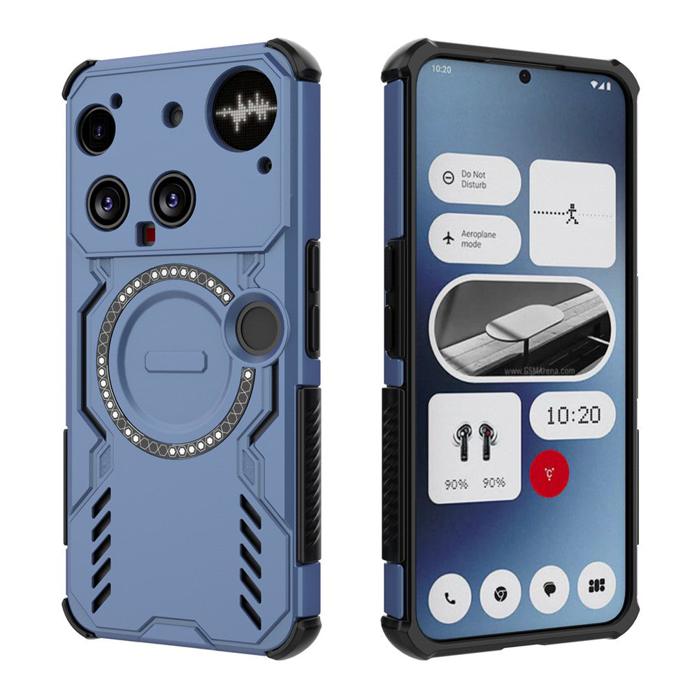Custodia MagSafe per Nothing Phone (3), Techsuit, ArmorMag, Blu