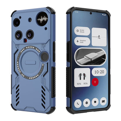 Custodia MagSafe per Nothing Phone (3), Techsuit, ArmorMag, Blu