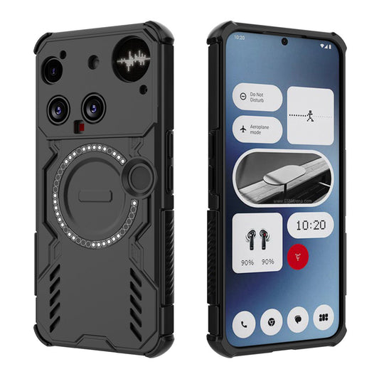 Custodia MagSafe per Nothing Phone (3), Techsuit, ArmorMag, Nera
