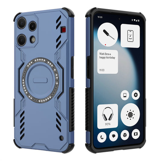 Custodia per Nothing Phone (3a) Lite, Techsuit, ArmorMag, Blu