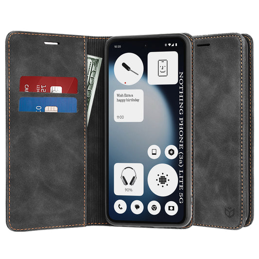 Custodia per Nothing Phone (3a) Lite, Techsuit, Confy, Nera