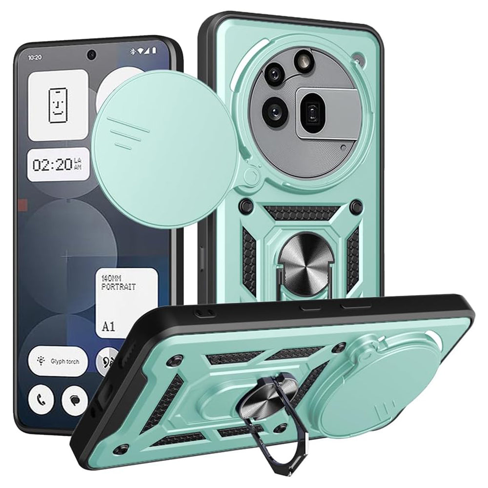 Custodia per Nothing Phone (3a) Pro, Techsuit, CamShield, Verde