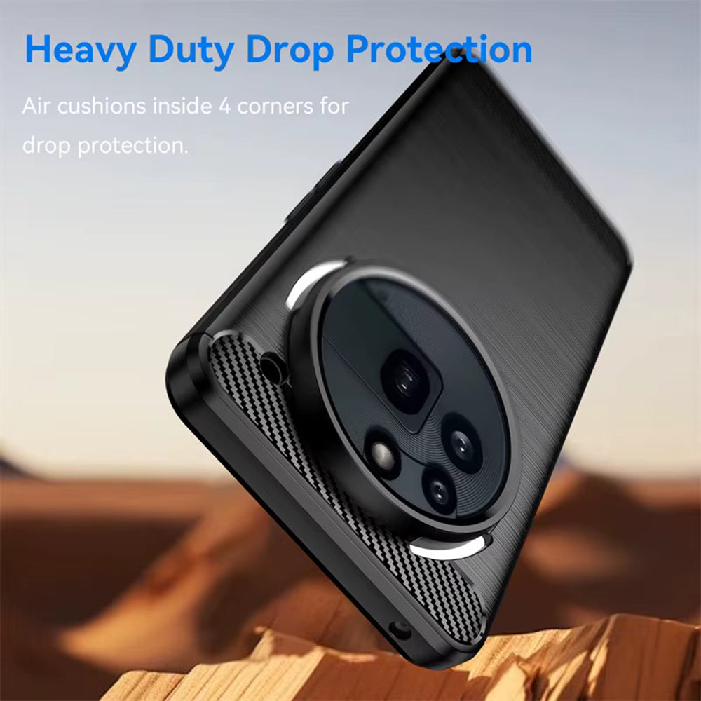 Custodia per Nothing Phone (3a) Pro, Techsuit, Carbonio, Nera