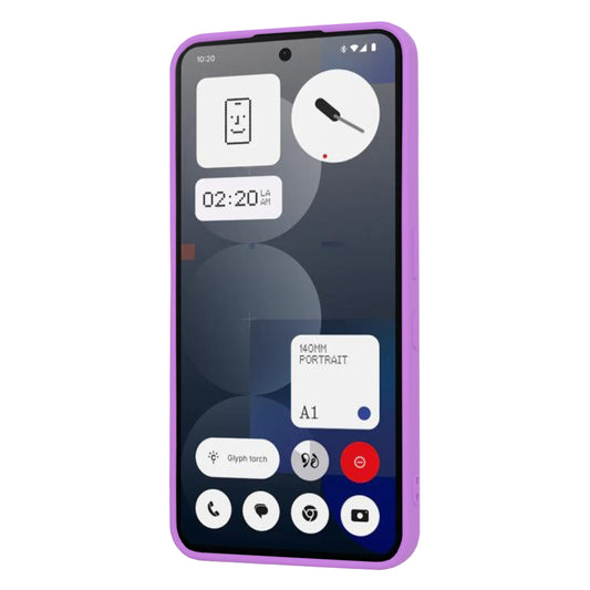 Custodia per Nothing Phone (3a) Pro, Techsuit, SoftFlex, Viola