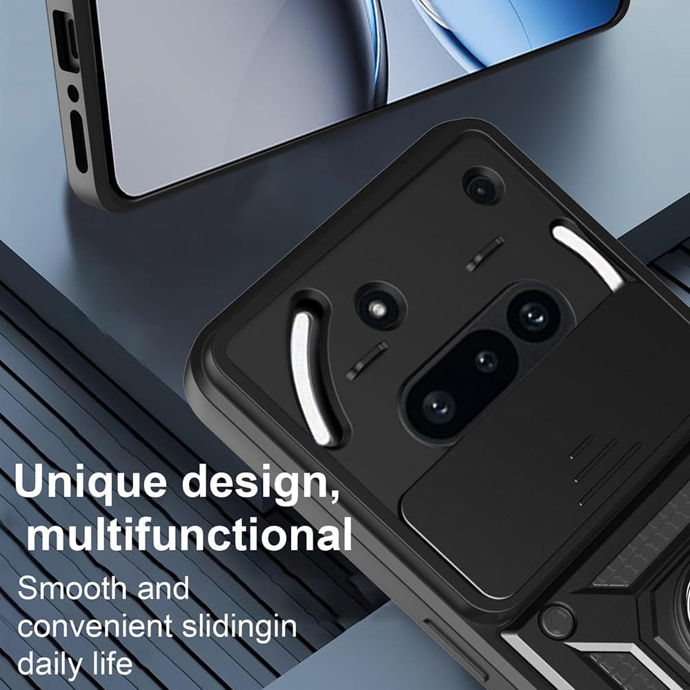 Custodia per Nothing Phone (3a), Techsuit, CamShield, Nera