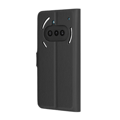 Custodia per Nothing Phone (3a), Techsuit, Leather Folio, Nera