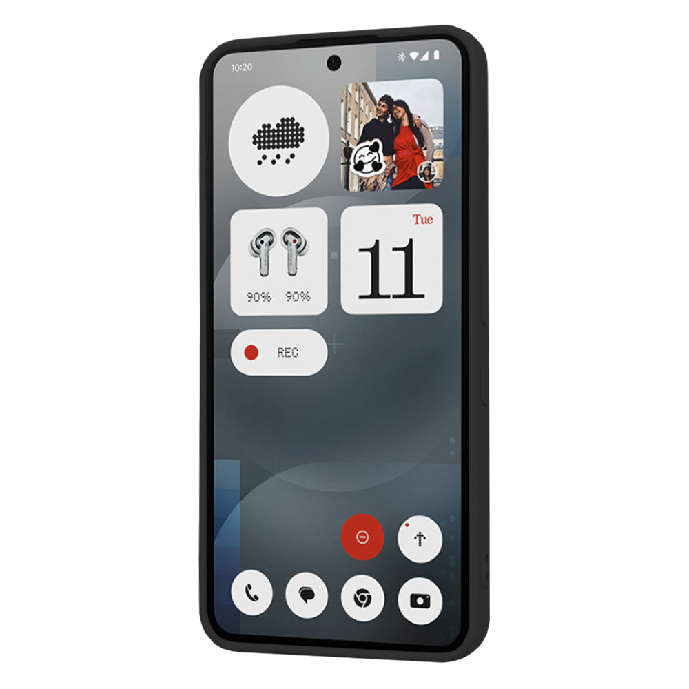 Custodia per Nothing Phone (3a), Techsuit, SoftFlex, Nera