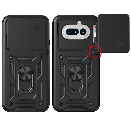 Custodia per Nothing Phone (4a), Techsuit, CamShield, Nera