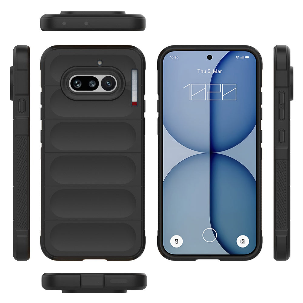 Custodia per Nothing Phone (4a), Techsuit, Magic Shield, Nera