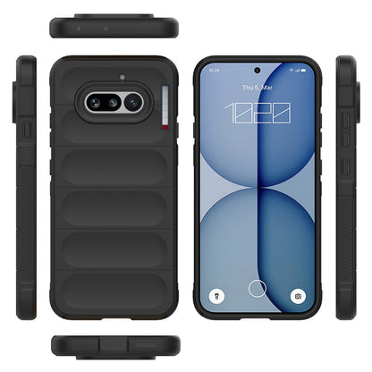 Custodia per Nothing Phone (4a), Techsuit, Magic Shield, Nera