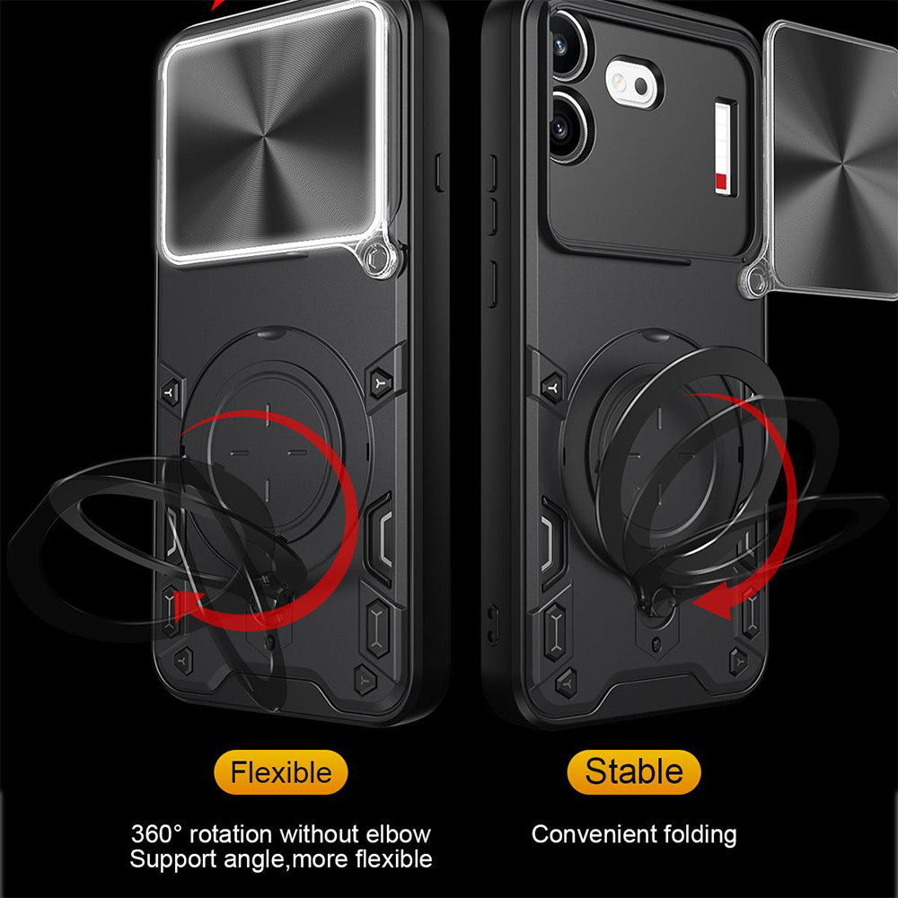 Custodia per Nothing Phone (4b), Techsuit, CamGuard Pro, Nera