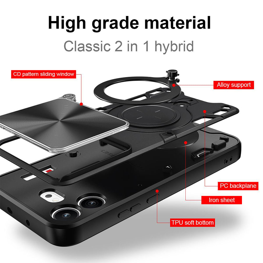 Custodia per Nothing Phone (4b), Techsuit, CamGuard Pro, Nera