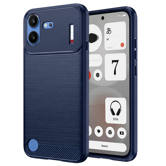 Custodia per Nothing Phone (4b), Techsuit, Carbonio, Blu