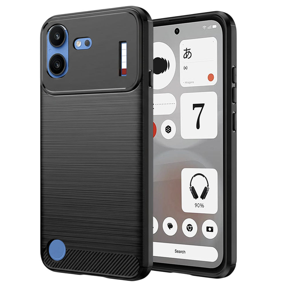 Case for Nothing Phone (4b), Techsuit, Carbon, Black