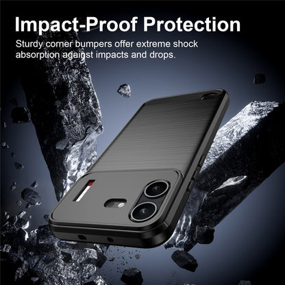 Case for Nothing Phone (4b), Techsuit, Carbon, Black