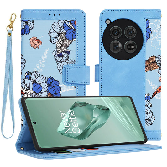 Custodia per OnePlus 12, Techsuit, FlipCraft, Blu