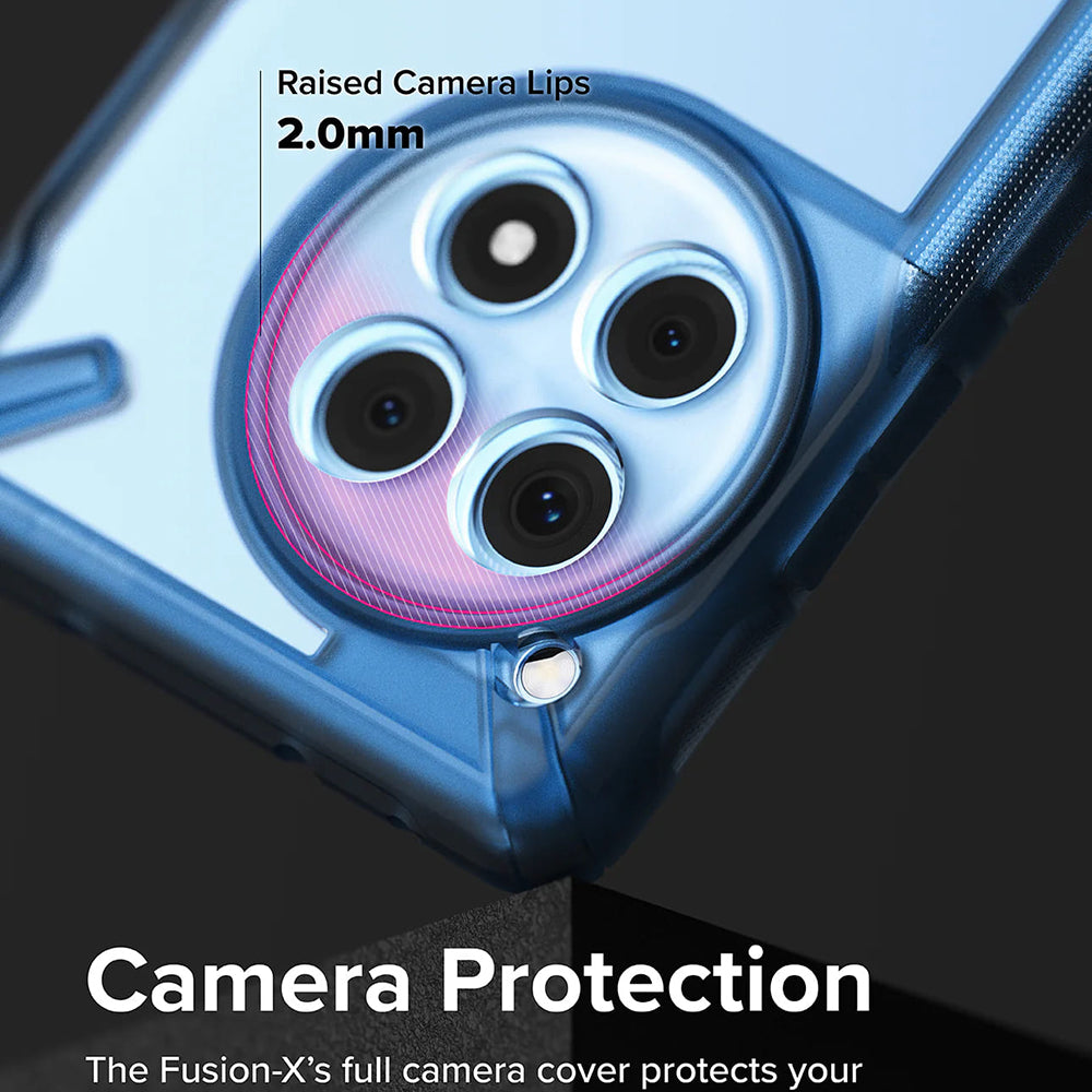 Custodia per OnePlus 12R, Ringke, Fusion X, Blu