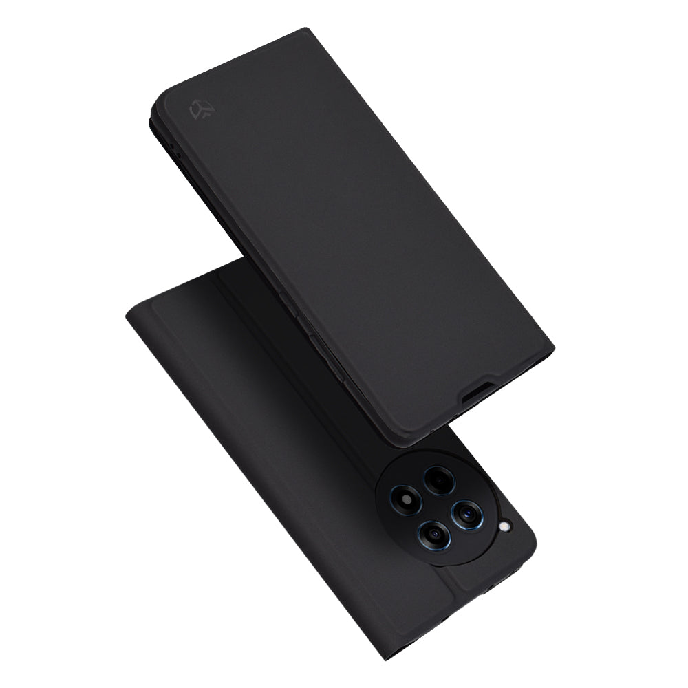 Custodia per OnePlus 12R, Techsuit, Magskin Book, Nera