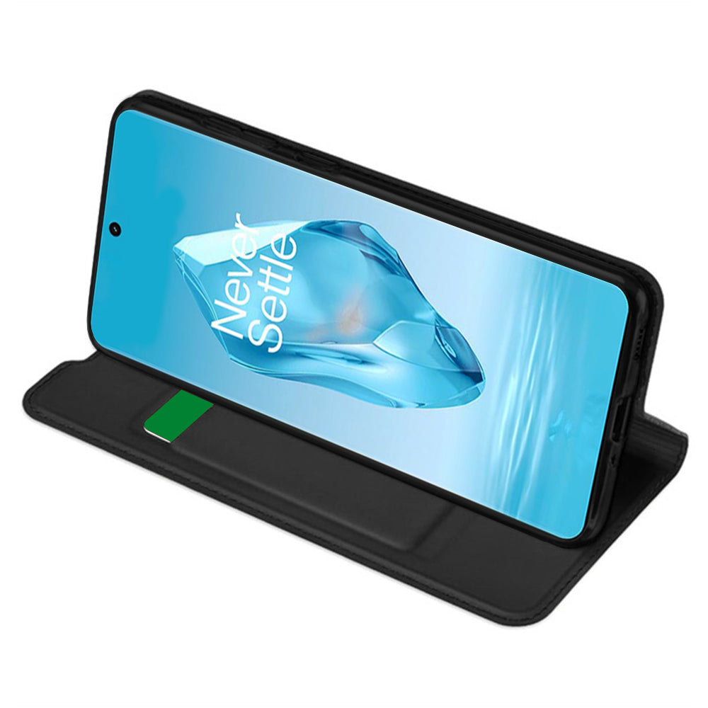 Custodia per OnePlus 12R, Techsuit, Magskin Book, Nera