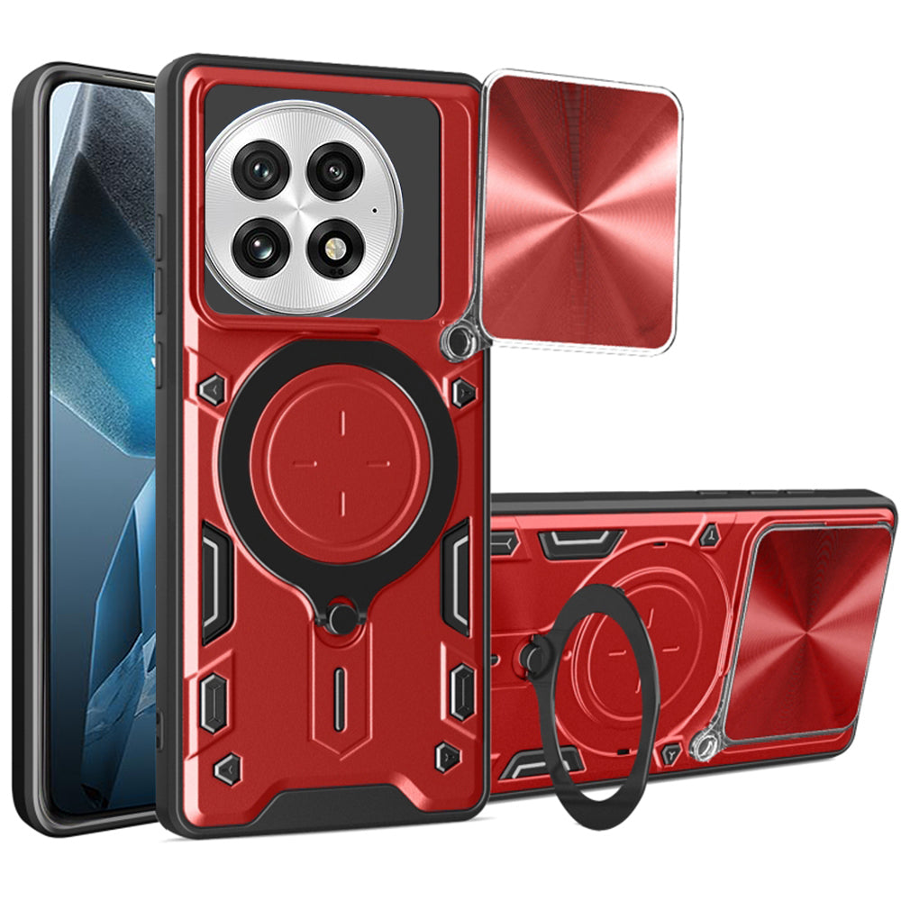 Custodia per OnePlus 13, Techsuit, CamGuard Pro, Rossa