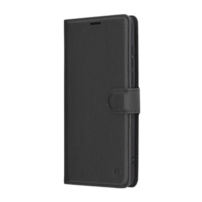 Custodia per OnePlus 13, Techsuit, Leather Folio, Nera