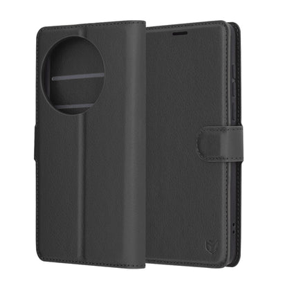 Custodia per OnePlus 13, Techsuit, Leather Folio, Nera