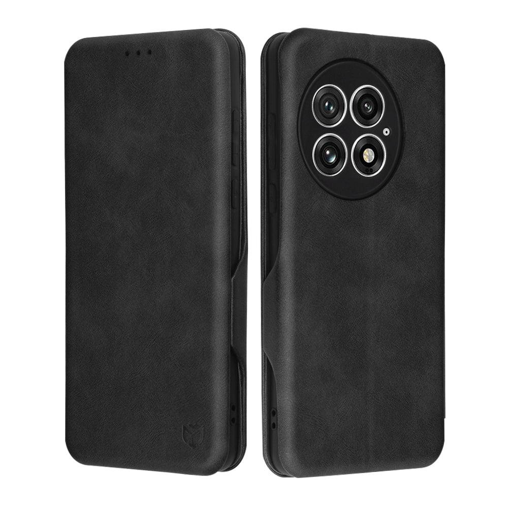 Custodia per OnePlus 13, Techsuit, Safe Wallet Plus, Nera