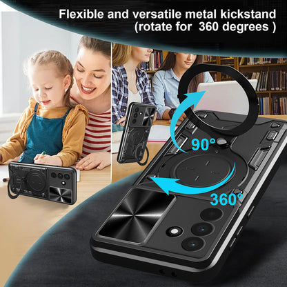 Custodia per OnePlus 13R, Techsuit, CamGuard Pro, Rosa Dorato