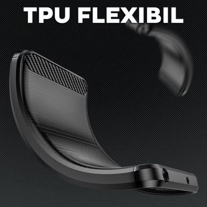 Custodia per OnePlus 13R, Techsuit, Carbonio, Nera