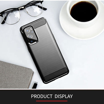 Custodia per OnePlus 9 Pro, Techsuit, Carbonio, Nera