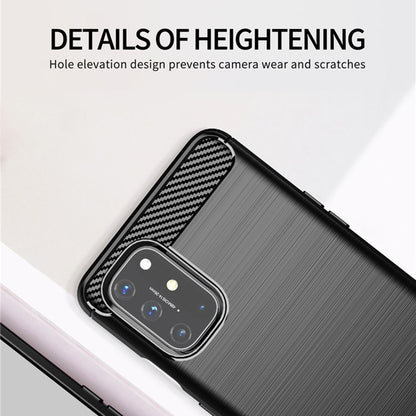Custodia per OnePlus 9, Techsuit, Carbonio, Nera