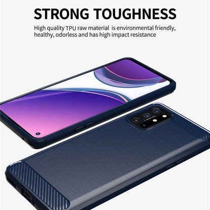 Custodia per OnePlus 9, Techsuit, Carbonio, Nera