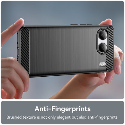 Custodia per OnePlus Nord 4, Techsuit, Carbonio, Nera