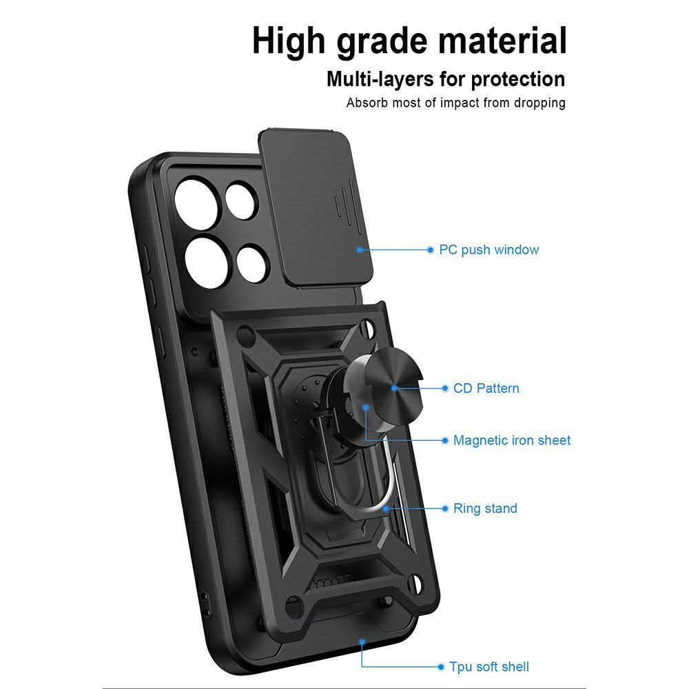 Custodia per OnePlus Nord 6, Techsuit, CamShield, Blu
