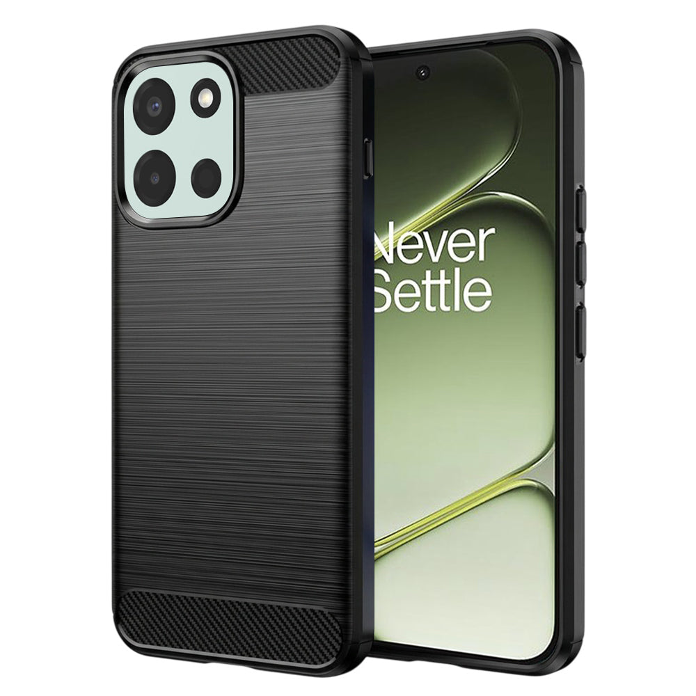 Custodia per OnePlus Nord 6, Techsuit, Carbonio, Nera