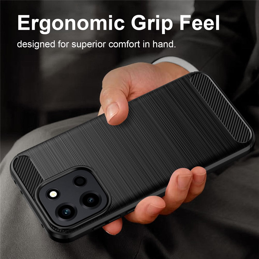 Custodia per OnePlus Nord 6, Techsuit, Carbonio, Nera