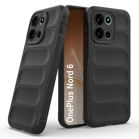 Custodia per OnePlus Nord 6, Techsuit, Magic Shield, Nera