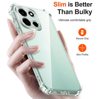 Custodia per OnePlus Nord 6, Techsuit, Shockproof Clear, Trasparente