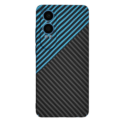 Custodia per OnePlus Nord CE4 Lite, Techsuit, Carbonite FiberShell, Nero Bleu
