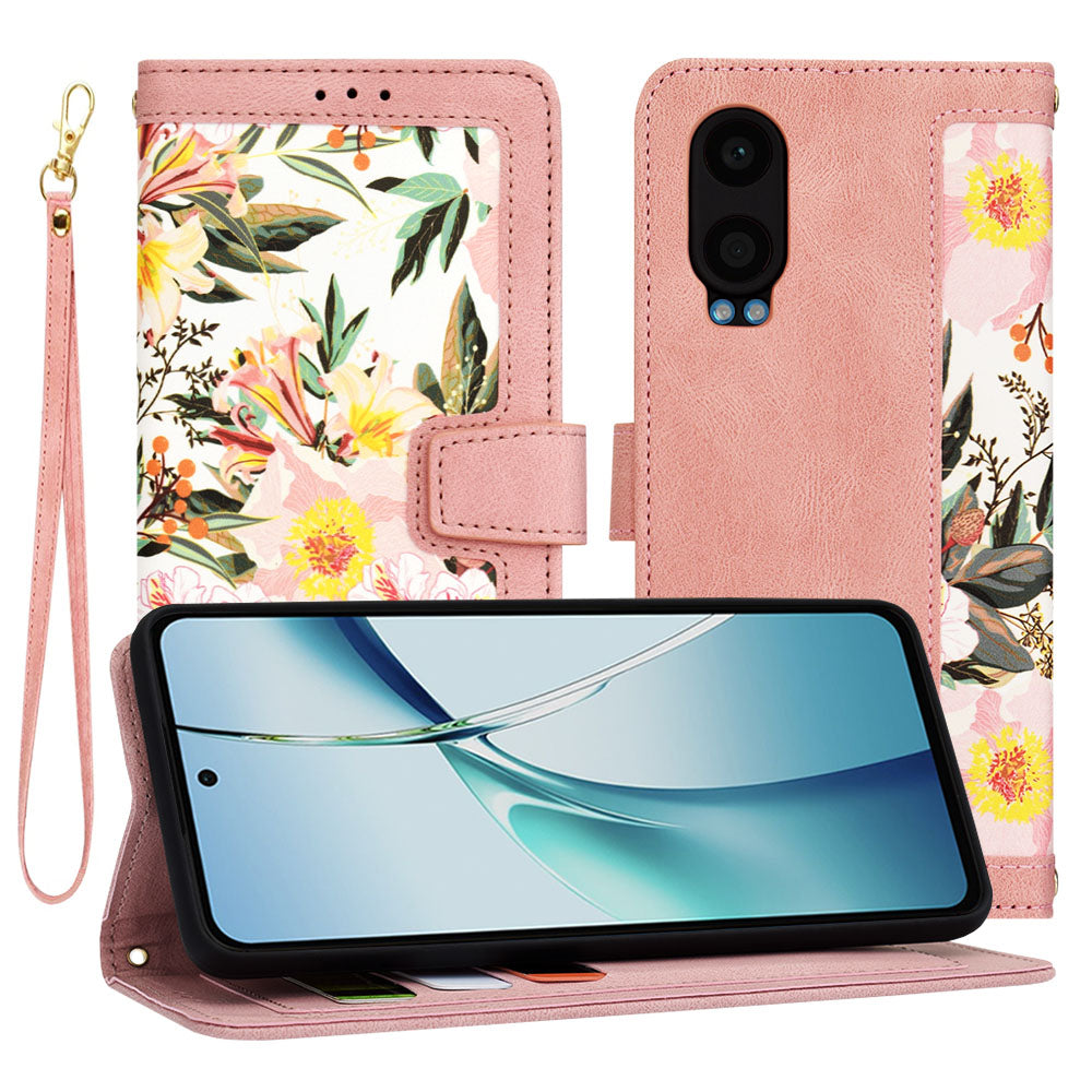 Custodia per OnePlus Nord CE4 Lite, Techsuit, FlipCraft, Rosa
